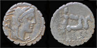 Roman denarius L.Procilius AR serrate denarius -