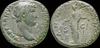 Roman AE As Hadrian AE As Annona standing left -