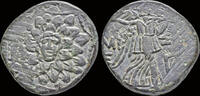 Pontos AE21 Pontos Amisos Time of Mithradates VI Eupator AE21 Nike advancing to right -