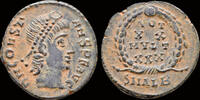 Roman follis Constans AE follis legend in wreath -