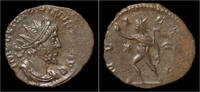 Roman antoninianus Victorinus billon antoninianus Sol advancing left -
