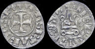 Crusader denier Crusader Archaia Philipp of Tarent billon denier no date -