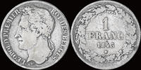 Belgium 1 frank Belgium Leopold I 1 frank 1843 -