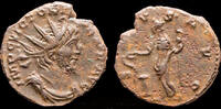 Roman antoninianus Victorinus billon antoninianus Salus standing left -