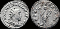 Roman antoninianus Philip I AR antoninianus Felicitas standing left -