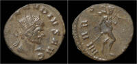 Roman antoninianus Claudius II Gothicus billon antoninianus Mars advancing right -