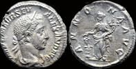 Roman denarius Severus Alexander AR denarius Annona standing to left -