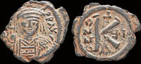 Byzantine follis Maurice Tiberius follis Large K -