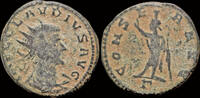 Roman antoninianus Claudius II Gothicus AE antoninianus Serapis standing left -