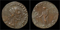 Roman antoninianus Claudius II Gothicus billon antoninianus Felicitas standing left -