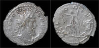 Roman antoninianus Postumus AR antoninianus Victory walking left -