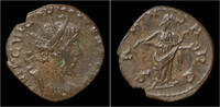 Roman antoninianus Victorinus billon antoninianus Salus standing right -