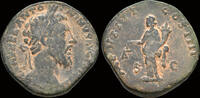 Roman sestertius Antoninus Pius AE sestertius Aequitas standing left -