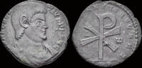 Roman couble centenionalis Magnentius AE double centenionalis Christogram -