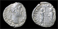 Roman denarius Commodus AR denarius Commodus standing left -