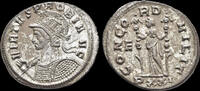 Roman antoninianus Probus silvered antoninianus Concordia standing left -