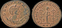 Roman antoninianus Severina, Augusta AE antoninianus Concordia standing facing -