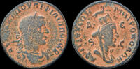 Seleucis and Pieria AE27 Syria Seleucis and Pieria Antioch Philip I AE27 Tyche to right -