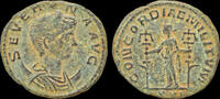 Roman antoninianus Severina, Augusta AE antoninianus Concordia standing front -
