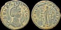 Roman antoninianus Severina, Augusta AE antoninianus Concordia standing front -