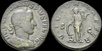 Roman sestertius Gordian III AE sestertius Victory standing front -