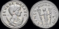 Roman antoninianus Severina silvered antoninianus Concordia standing left -