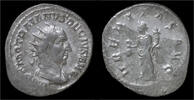 Roman antoninianus Trajan Decius AR antoninianus Uberitas standing left -