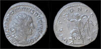 Roman antoninianus Trajan Decius AR antoninianus Victory running left -