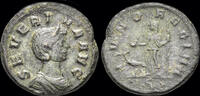 Roman reduced sesteertius Severina, Augusta AE reduced sestertius or AE As Juno standing left -