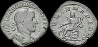 Roman sestertius Gordian III AE sestertius Fortuna seated left -