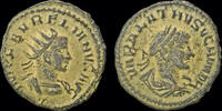 Roman antoninianus Vabalathus AE antoninianus Vabalathus & Aurelian -