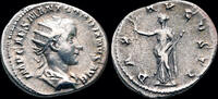 Roman AR antoninianus Gordian III AR antoninianus Pax standing half-left -