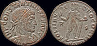 Roman AE follis Constantine I the Great AE follis Sol standing right -