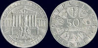 Austria 50 schilling Austria 50 schilling 1968- 50th anniversary of the republic-UNC -