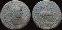 Pisidia medallion Antioch Pisia Geta as Augustus AE medallion Geta on horse -
