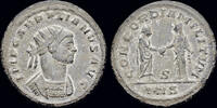 Roman antoninianus Aurelian AE antoninianus emperor clasping hands with Concordia -