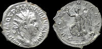 Roman antoninianus Trajan Decius AR antoninianus Victory running left -