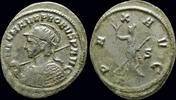 Roman antoninianus Probus AE antoninianus Pax standing left -