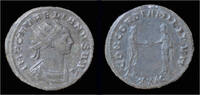 Roman antoninianus Aurelian billon antoninianus Aurelian standing right -