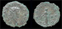 Roman antoninianus Gallienus billon antoninianus Providentia standing left -