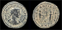 Roman antoninianus Probus billon antoninianus emperor standing right -