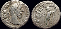 Roman denarius Commodus AR denarius Jupiter standing left -