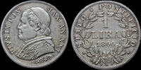 Vatican City 1 lire Italy Papal States 1 lira 1866 -