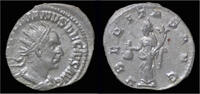 Roman antoninianus Trajan Decius AR antoninianus Uberitas standing left -