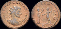 Roman antoninianus Aurelian AE antoninianus Aurelian on right -
