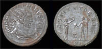 Roman antoninianus Probus silvered antoninianus woman presenting wreath -