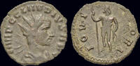 Roman antoninianus Claudius II Gothicus AE antoninianus Jupiter standing left -