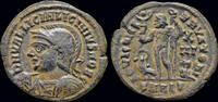 Roman AE follis Licinius II, as Caesar AE follis Jupiter standing left -