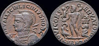 Roman AE follis Licinius II, as Caesar AE follis Jupiter standing left -