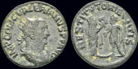 Roman antoninianus Valerian I AR antoninianus the Orient presenting wreath to Emperor -